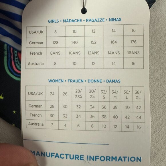 Uglies By Dolfin Swimwear Rainbow Print Two Piece Swimsuit Size S Stylish - Picture 6 of 10